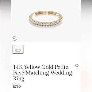 2 James Allen 14k gold stackable wedding bands size 5.5